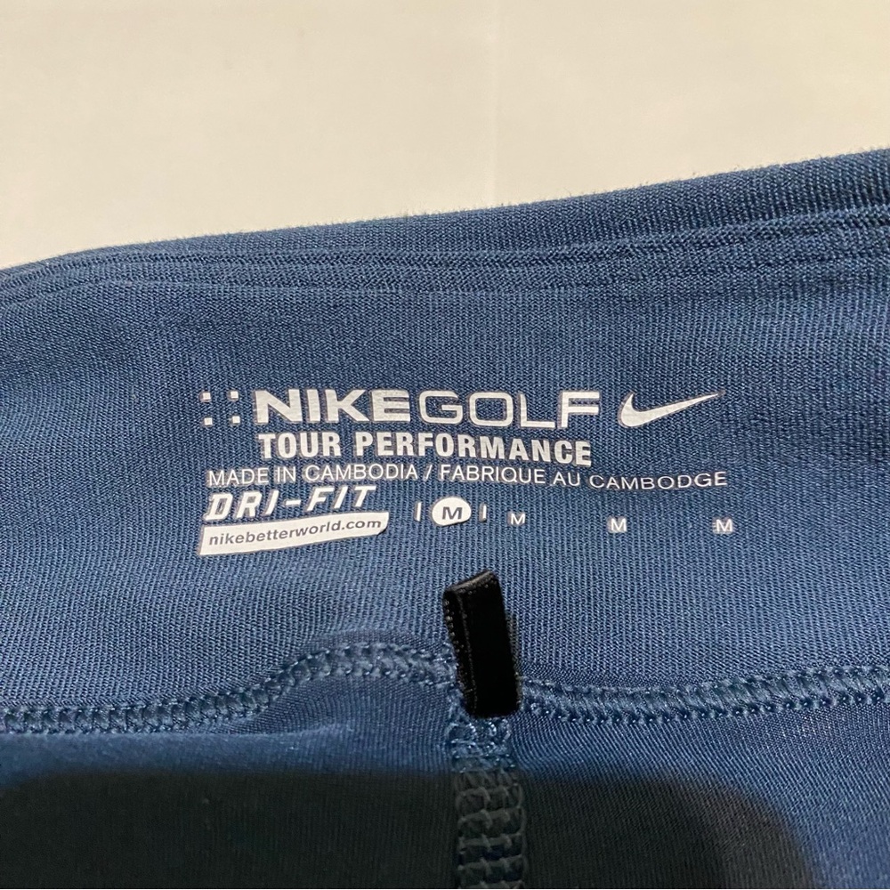 Nike A-Line Skort in Blue with Yellow Zippers - Picture 4 of 9